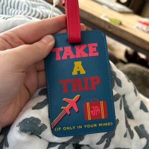 Jonathan Adler Blue and Pink Travel Tag